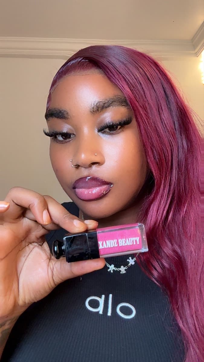 Pink Sparkle lip Gloss