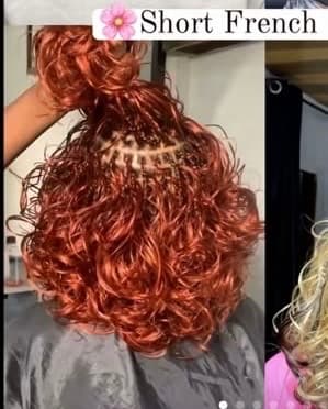 French curls braids